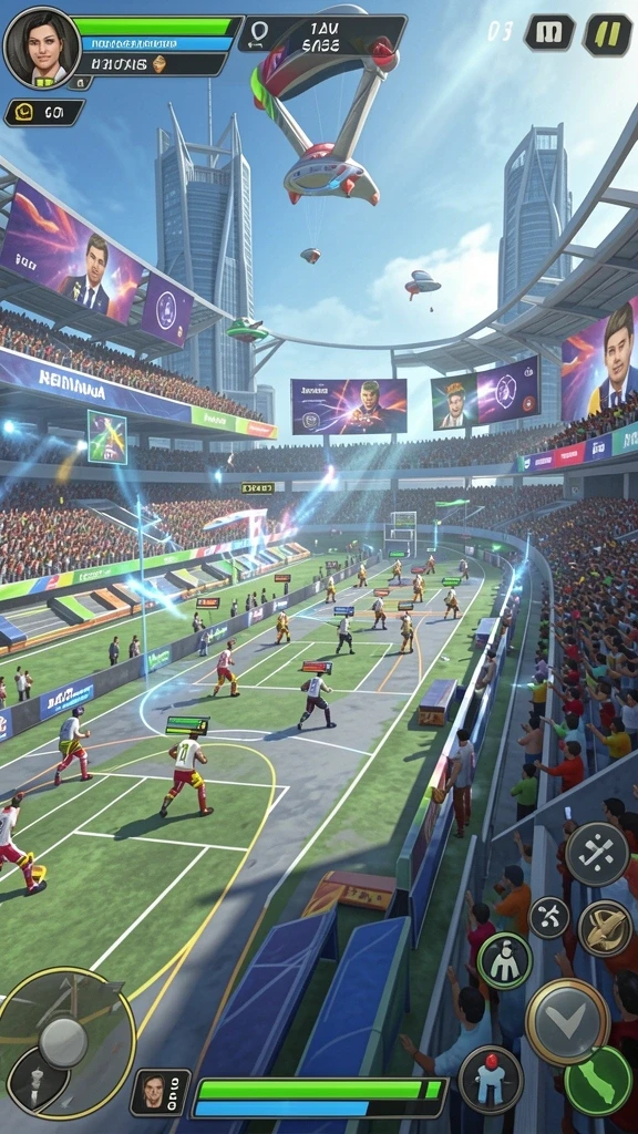 Fitur multiplayer yang memungkinkan bermain dengan teman.