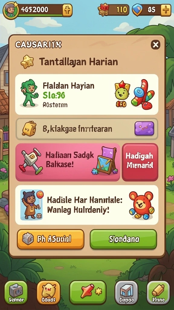 Misi menarik yang menantang setiap pemain.
