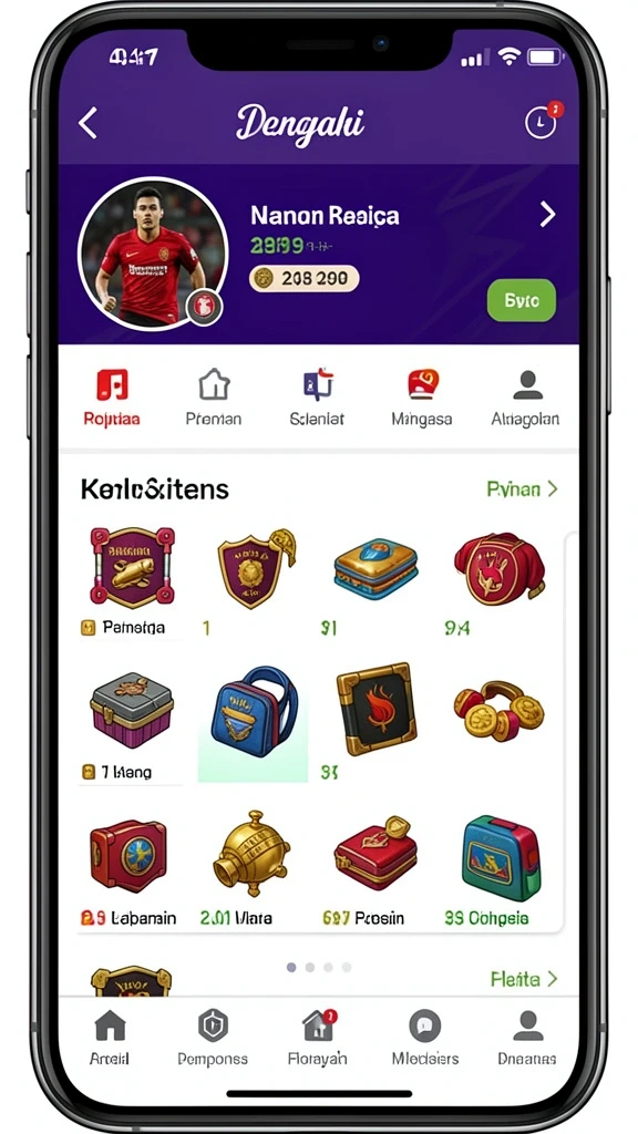 Tampilan dashboard yang simpel dan informatif.