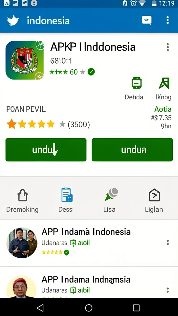 Tampilan menu utama yang menarik dan intuitif.