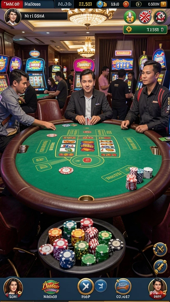 Pengguna dapat berinteraksi dengan pemain lain secara online.