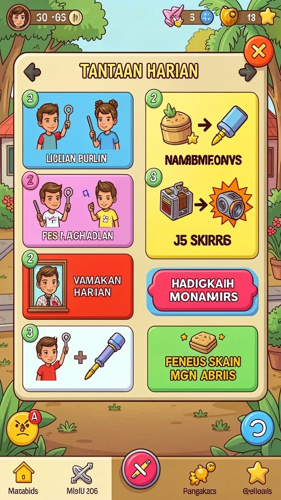 Pengguna dapat berinteraksi dan berkompetisi dengan pemain lain.