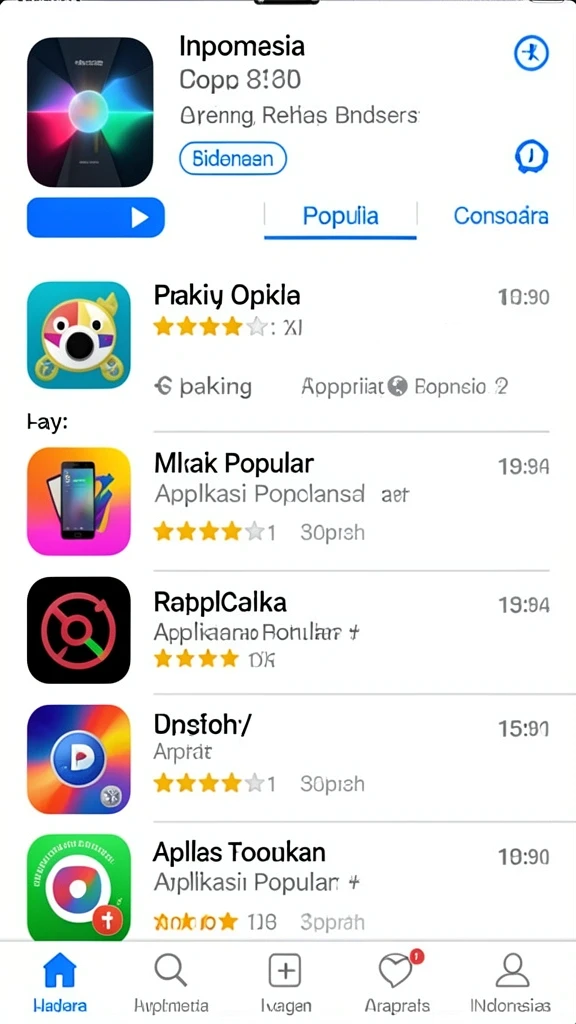Menu pilihan mode permainan yang beragam.
