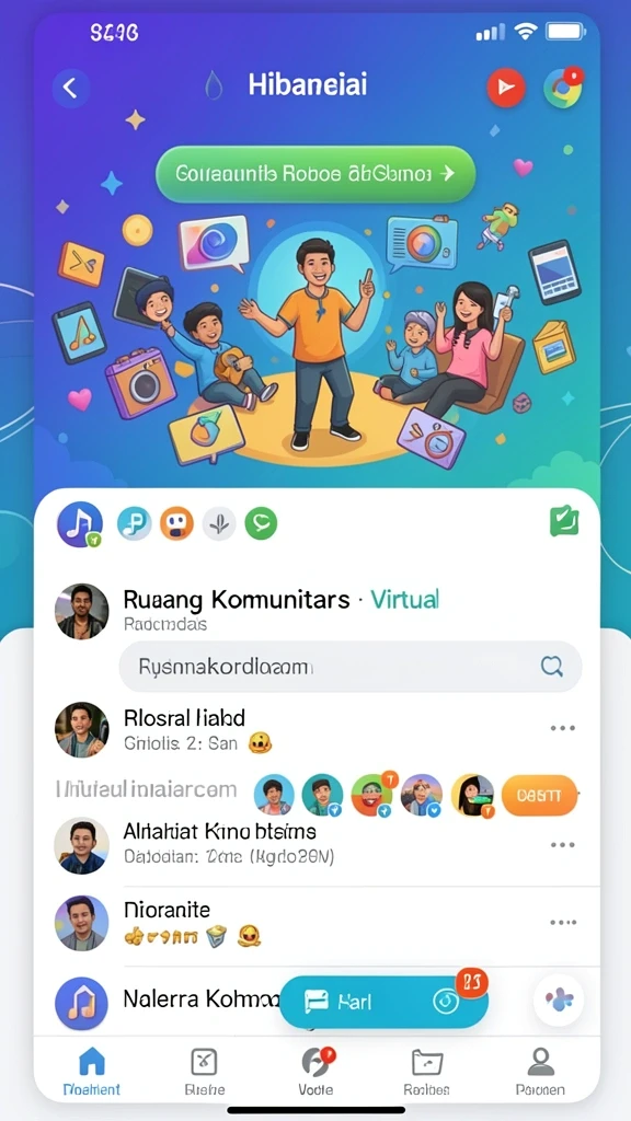 Screenshot menunjukkan tampilan menu utama yang menarik.