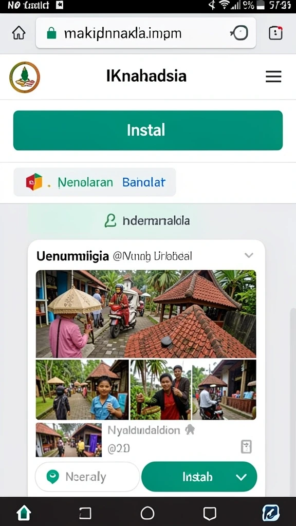 Tampilan awal yang menarik dan intuitif.