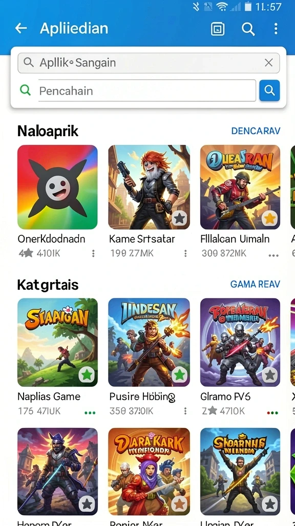 Berbagai pilihan permainan yang mengasyikkan dan menantang.