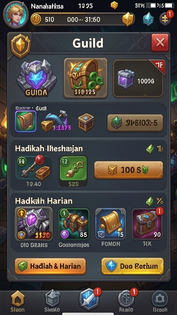 Sistem leveling yang memacu adrenalin.