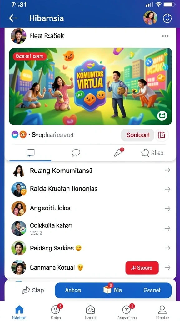 Tampilan antar muka yang user-friendly dan menarik.