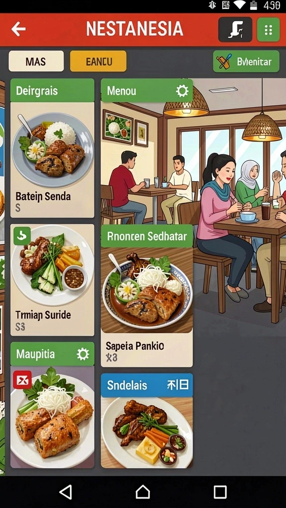 Tangkapan layar menampilkan salah satu level menantang dalam game.