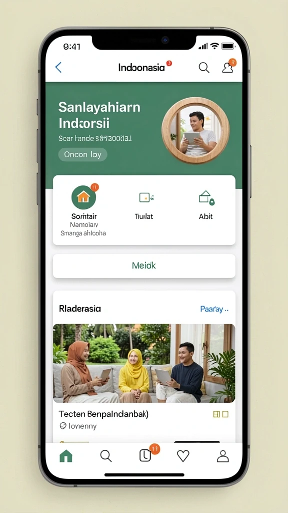 Tampilan awal yang menarik dan mudah dipahami.