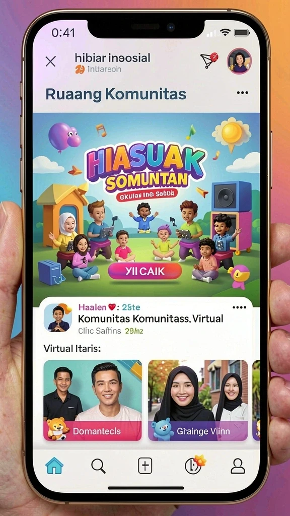 Bukti interaksi multiplayer antara pemain.